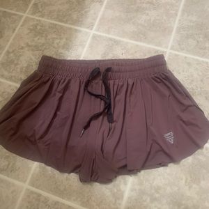 Keiki Kona Purple 2-in-1 Flowy Fitness Shorts